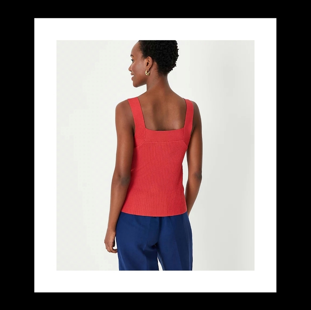 NWT Ann Taylor Ribbed Shell Tank - Picture 4 of 4